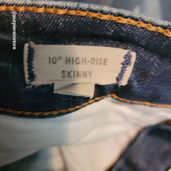 Madewell Jeans Size 29 Skinny 10" High Rise Tummy Control Rosecliff Wash  H6319 - Picture 5 of 13